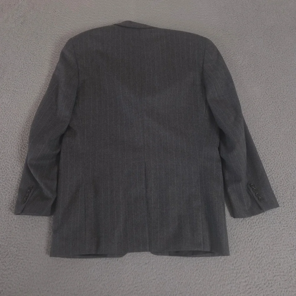 VINTAGE Chaps Ralph Lauren 2-Piece Suit Mens 40R Pants 34x34 Pinstripe Wool 90s